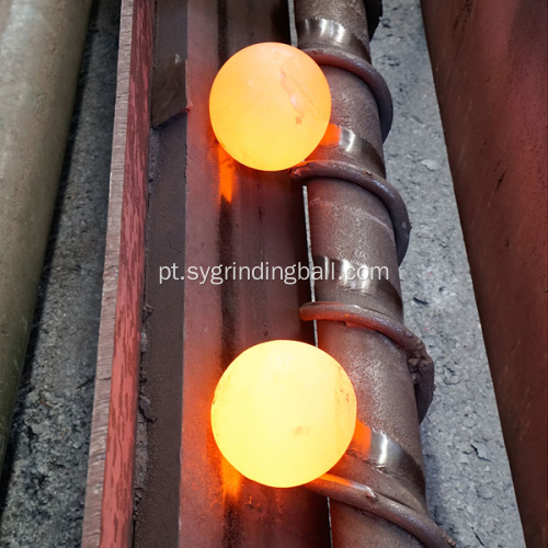 Bola de aço forjado de 20-150 mm e bola de ferro fundido